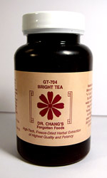 Chinese Herbal Formula Cataract, nearsightedness, farsightedness, Glaucoma, Unfocused vision, uncoordinated eye focus, Eye weakness, degenerative vision. Bright Combination from Dr. Chang Forgotten Foods contains Tang Kuei, Paeonia, Cnidium, Rhemannia, Platycodon, Ginseng, Gardenia, Coptis, Angelica, Vitex, Chrysanthemum, Licorice, Juncus, Theaceae.